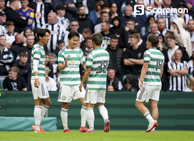 양현준, 프리시즌 EPL 뉴캐슬전서 쇄기 득점